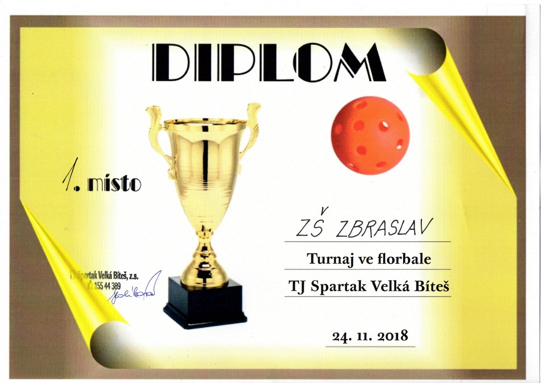 Diplom florbal